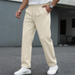 👖 Pull On & Go | Pánské kalhoty s vafleovou strukturou, stahovací šňůrkou a rovným střihem