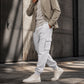 👖 Pohodlí bez zavazování | Pánské volné cargo jogger kalhoty se stahovací šňůrkou