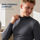 Pánský slim fit top s falešným rolákem