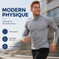 Pánský slim fit top s falešným rolákem