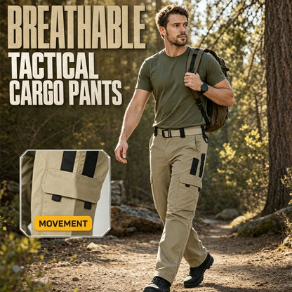 Pánské outdoorové kalhoty cargo s více kapsami