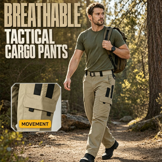 Pánské outdoorové kalhoty cargo s více kapsami