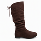 Dámské šněrovací mid-calf kozačky