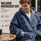 Unisex oboustranná kostkovaná zipová mikina s kapucí