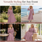👗✨Dámské elegantní maxi šaty s překříženým výstřihem do V a plisováním✨