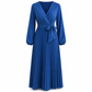 👗✨Dámské elegantní maxi šaty s překříženým výstřihem do V a plisováním✨