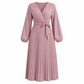 👗✨Dámské elegantní maxi šaty s překříženým výstřihem do V a plisováním✨