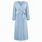 👗✨Dámské elegantní maxi šaty s překříženým výstřihem do V a plisováním✨