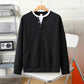 Pánský vaflový pletený top Henley s imitací dvoudílného provedení