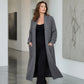 🧶 Cozy Longline Layers | Women's Chunky-Knit Open-Front Long Cardigan