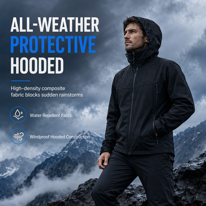 Unisex outdoorová softshellová bunda s kapucí
