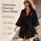 🖤Black Friday výprodej:49% SLEVA🖤 🐆Dámské mini šaty s dlouhým rukávem, leopardím potiskem a kontrastním patchworkem, s páskem